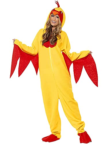 Viqwqii Tier-Einteiler für Damen und Herren, Halloween, Party, Cosplay, Erwachsene, offener Overall (Huhn, L) von Viqwqii