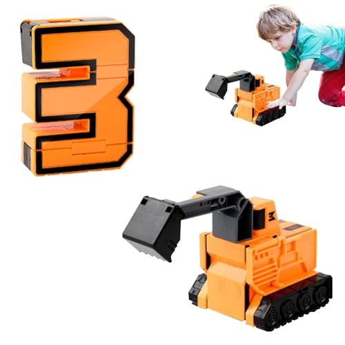 Virtcooy 10 Anzahl Bots Spielzeug, Number Robot Transforming Actionfigur, Number-Bots Toy Lernspielzeug, Lernspielzeug für Kleinkinder, Karnevalspreise, Weihnachtsspielzeug, Schatzkiste und Preis von Virtcooy