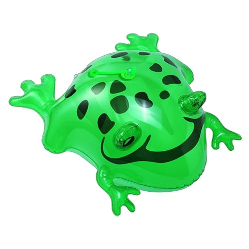 Virtcooy Froschspielzeug,Froschspielzeug für Kinder, Großer springender, leuchtender Frosch-Schildkröten-Krötenballon, Aufblasbares Dschungeltierspielzeug für Froschpartydekorationen, lustige von Virtcooy