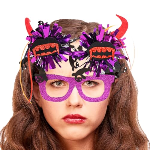 Virtcooy Halloween-Brillen,Halloween-Brillen für Erwachsene - Lustige Neuheitsbrille | Kostüm-Requisiten, Anziehbrillen, Halloween-Dekorationen für und Mädchen von Virtcooy