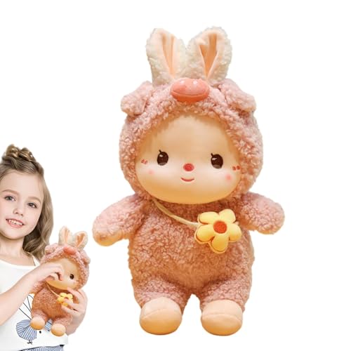 Virtcooy Kaninchen-Stofftier,Hase-Stofftier, Kreatives Kaninchen-Plüschkissen, Hasen-Plüschpuppe, Innovative Plüschtiere, Stofftiere, Spielzeug für Kinder und Erwachsene von Virtcooy