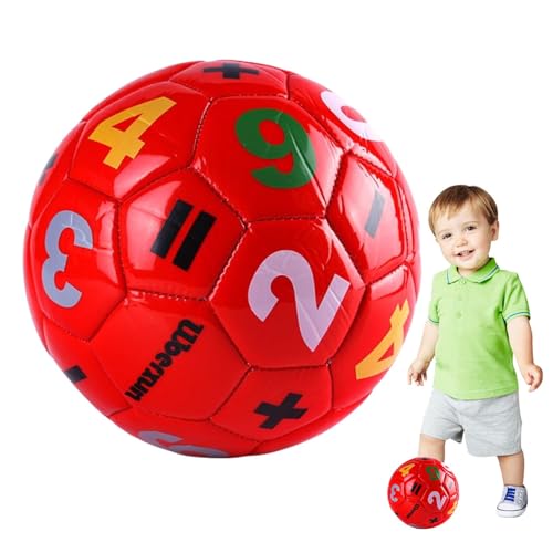 Virtcooy Kinderfußball,Fußball für Kinder - Mathe-Muster Fußball Größe 2 Kinderspielzeug | Outdoor-Aktivitäten, Ballspielzeug, Indoor-Outdoor-Fußball für, für Garten, Strand, Spielplatz von Virtcooy