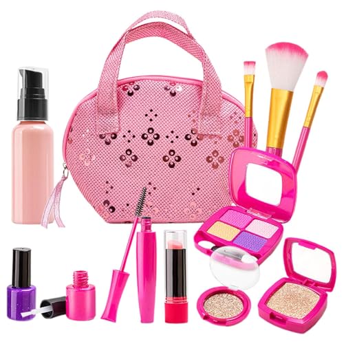 Virtcooy Make-up-Set für Mädchen, Make-up-Spielzeug zum Spielen - Pretend Play Kosmetikspielzeug für Kleinkinder | Kosmetiksets für Kleinkinder und Mädchen mit gefälschtem Make-up-Set für Kinder, von Virtcooy