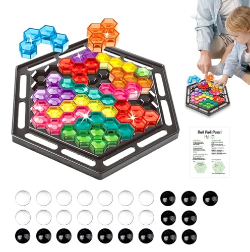 Visiblurry Balancierspiel, Balance-Stapelspiel, Balance-Brettspiel, Anspruchsvolles Stapelturmspiel für Kinder, verbessern Sie Ihre Fähigkeiten mit dem Stapelausgleichsspiel von Visiblurry