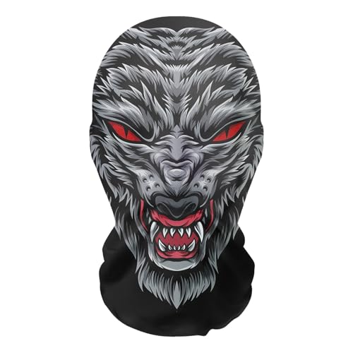 Visiblurry Gruselige böse Geistermaske, Halloween-Horrormaske | Horror Funny Mesh Voller Kopfschmuck Lustiges Horror-Maskenspielzeug | Böse Geistermaske, gruseliges Halloween-Maschenkostüm für von Visiblurry