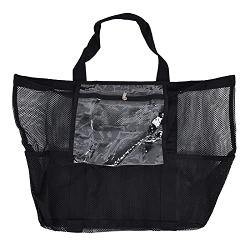 Vitdipy Mesh-Strandtasche, Oxford-Stoff, übergroße Aufbewahrungstaschen für Strand, Picknick, Grillen, Camping von Vitdipy