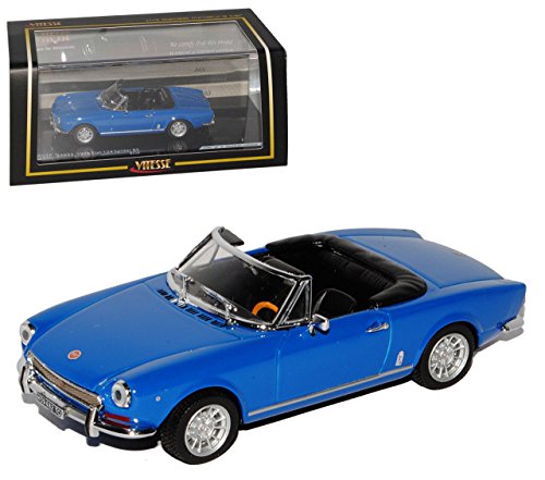 Vitesse FIAT 124 Spider AS Cabrio Blau 1966-1985 1/43 Modell Auto von Zewool