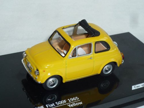 VITESSE FIAT 500F 500 F 1964 Gelb 1/43 Modell Auto Modellauto von VITESSE