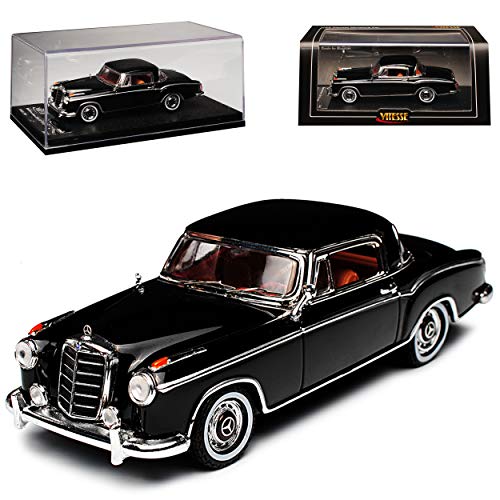 Vitesse Mercedes-Benz 220SE Coupe Schwarz Kleiner Ponton W128 1954-1960 1/43 Modell Auto Modell Auto von Vitesse