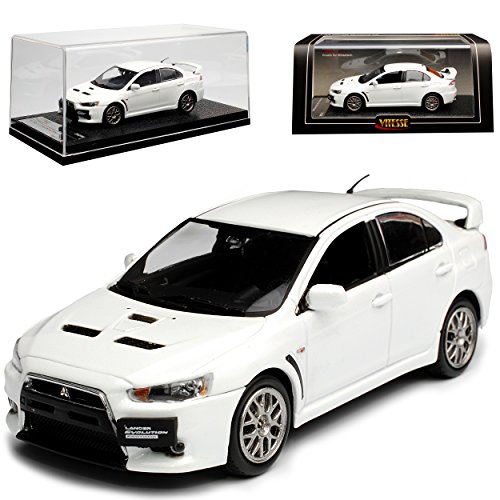 Vitesse Mitsubishi Lancer Evolution X Linkslenker Pearl Weiss Metallic 1/43 Modell Auto von Vitesse