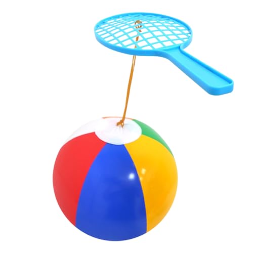 Cartoon Bouncing Racket Ball - PVC Aufblasbares Kinderspielzeug, Leichter Weichklappenball, Interaktiver Handaugenkoordinationstrainer | Heimspiele Für Familien, Schultereignisse Im Freien, Spielplatz Cartoon Bouncing Racket Ball - PVC Aufblasbares Kinderspielzeug, Leichter Weichklappenball, Interaktiver Handaugenkoordinationstrainer | Heimspiele Für Familien, Schultereignisse Im Freien, Spielplatz von Vitsrisea