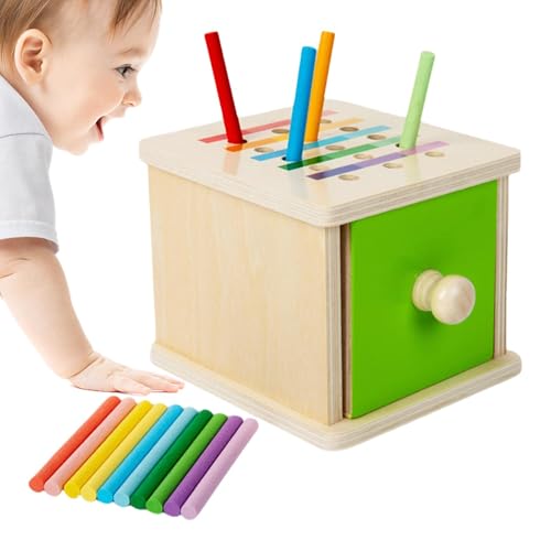 Holzfarbsortierspiel - Bildungsspielzeug, Matching Sorting Box | Verspielte Aktivitäten Von Kindern, Farblernen Und Entwicklung Motorischer Fähigkeiten von Vitsrisea