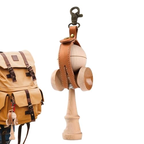 Kendama-Trageholster – Spielzeugkoffer Kendama, Tragegurt Kendama | Tragezubehör für japanisches Kendama-Geschicklichkeitsspielzeug, leicht zu tragendes japanisches Schwert, Jade-Schwertball-Lederetui von Vitsrisea