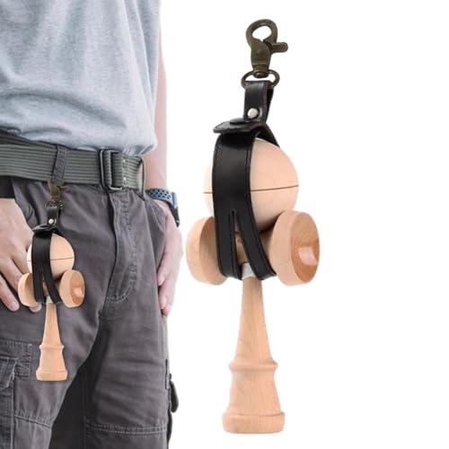 Kendama-Trageholster – Spielzeugkoffer Kendama, Tragegurt Kendama | Tragezubehör für japanisches Kendama-Geschicklichkeitsspielzeug, leicht zu tragendes japanisches Schwert, Jade-Schwertball-Lederetui von Vitsrisea