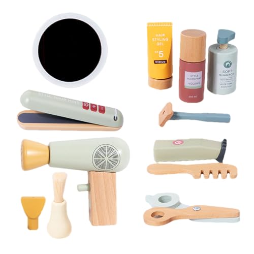 Kids Beauty -Salon Playset - Täuschen Sie Das Spielzeugkit, Hölzerne Pflegeorganisator | Simulation Make -up Accessoires, Mode -Rollenspiel -Friseurerlebnis, Interaktive Friseurstyling -Station Childr Kids Beauty -Salon Playset - Täuschen Sie Das Spielzeugkit, Hölzerne Pflegeorganisator | Simulation Make -up Accessoires, Mode -Rollenspiel -Friseurerlebnis, Interaktive Friseurstyling -Station Childr von Vitsrisea