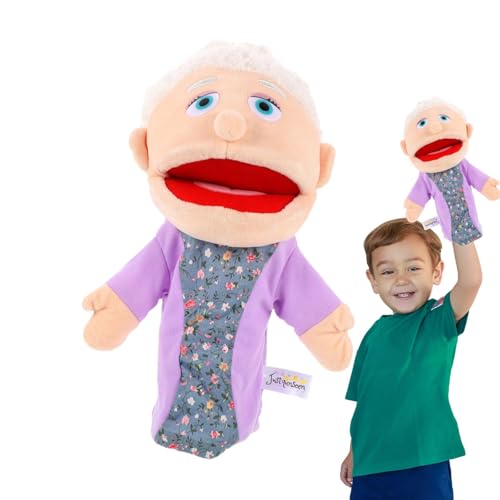 Kinder Handpuppen - Großvater Plüschpuppen, Familien -Handpuppen | Mama & Papa, und Schwester Plüsch Handpuppenspielzeug, Familienmitglieder Handpuppen süße Spielzeug für Lehrereltern, 11,81 Zo von Vitsrisea