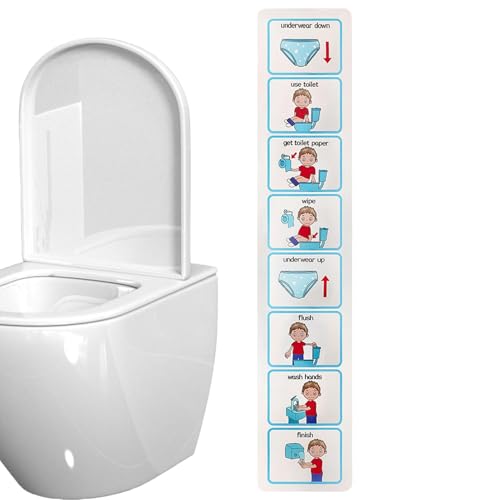 VITSRISEA POTTY TRAPING PLAN-PEDAGOGISCHE LERNUNGSHILFE | Toilettentrainingsposter, Fortschrittsdiagramm, Gedächtnisplan für Topfarbeiter, Belohnungsaufkleber Po von Vitsrisea