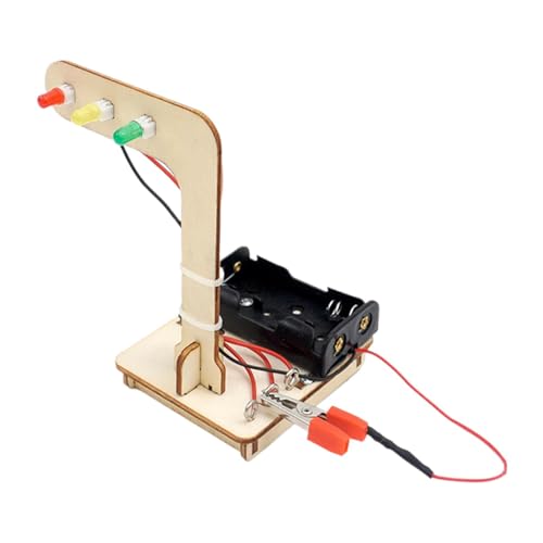 Vitsrisea Ampel-Wissenschaftsexperimentset | Simulations-Elektromotor-Experimentierset für Straßenbeleuchtung | Pädagogisches Verkehrs-Stoppschild-Lampen-Spielzeug-Spielset, Früherziehungs-Spielset fü von Vitsrisea