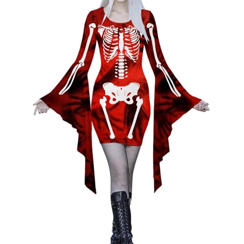 Viunychn Halloween Kostüm Damen - Vampir Halloweenkostüm Kleidung Outfit Gruselig Anime Hexen Gothic Kleidung Halloween Kostüm Fledermausärmel Festlich Retro Minikleid Schwarz Steampunk Kleider S-XXl Viunychn Halloween Kostüm Damen - Vampir Halloweenkostüm Kleidung Outfit Gruselig Anime Hexen Gothic Kleidung Halloween Kostüm Fledermausärmel Festlich Retro Minikleid Schwarz Steampunk Kleider S-XXl von Viunychn