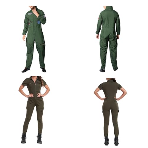 Viunychn angebote des tages heute blitzangebote,Pilot Kostüm Herren - Top Gun Kostüm Top Gun Kostüm Herren Top Gun Kostüm Damen Overall Männer von Viunychn