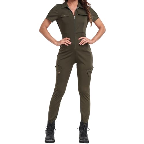 Viunychn outlet angebote,Pilot Kostüm Herren - Top Gun Kostüm Top Gun Kostüm Herren Top Gun Kostüm Damen Overall Männer von Viunychn