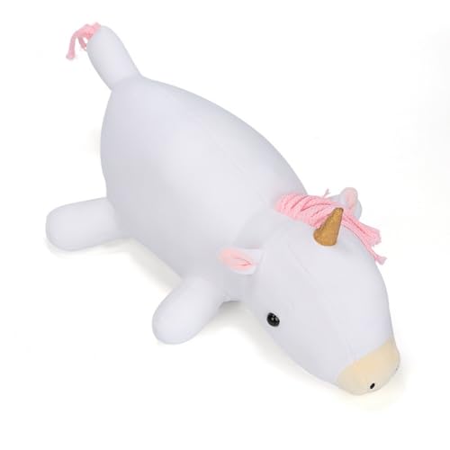 Viusneun Kuscheltier, Süße Tier Plüschtier Weiches Plüschkissen Spielzeug waschbare Stofftier Plüsch Spielzeug Geschenk für Kinder Mädchen Jungen Erwachsener (Weißes Einhorn,60 cm) von Viusneun