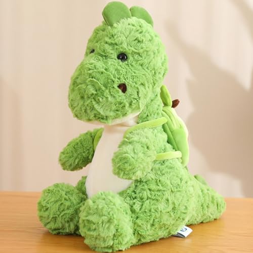 Viusneun Kuscheltier Dinosaurier, Kreative Plüsch Puppe Dinosaurier Weiches waschbare Stofftier Süße Grün Dino Plüsch Spielzeug Geschenke für Kinder und Baby (35 cm) von Viusneun