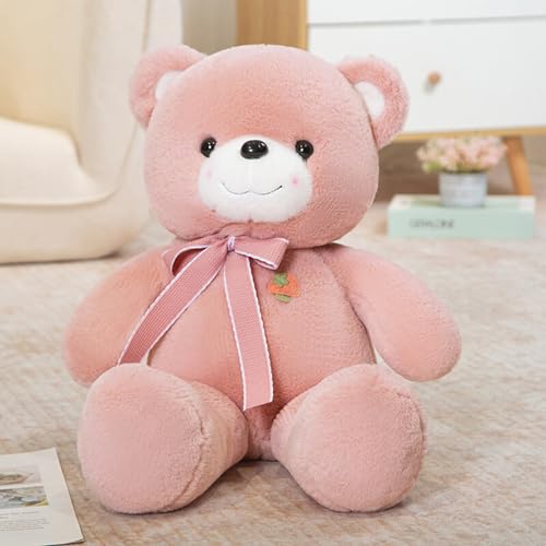 Viusneun Teddybär Plüsch Teddybär Kuschelbär Plüschbär mit Knopfaugen Weiches Nette Bär Puppe Tier Spielzeug Geschenk für Kinder Jungen Mädchen am Geburtstag Weihnachten Valentinstag (Rosa,53cm) von Viusneun