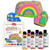 Bastelfarben Regenbogen, 6x 82ml von Viva Decor GmbH