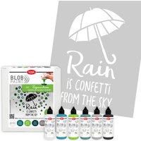 Blob Paint Gestaltungsset "Regenschirm", 7-teilig von Viva Decor GmbH