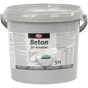 Bastel-Beton, 5000 g, Grau von Viva Decor