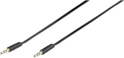 Vivanco 46/10 03FG Audio Anschlusskabel [1x Klinkenstecker 3.5mm - 1x Klinkenstecker 3.5 mm] 0.30m S von Vivanco