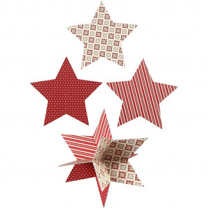 3D-Sterne, D 15 cm, 300 g, 3 Stk/ 1 Pck von Vivi Gade