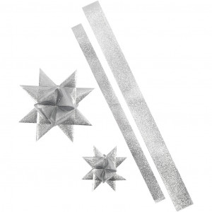 Papiersternstreifen für Fröbelsterne, B 25+40 mm, D: 11,5+18,5 cm, 16 von Vivi Gade