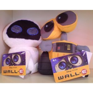Wall-E and Eve - set of two plush 5" toys von Vivid Imaginations