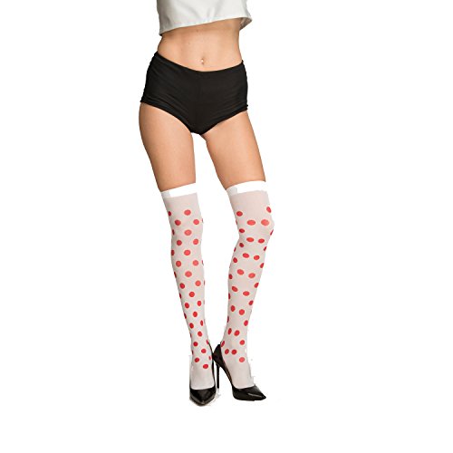 viving Kostüme viving costumes204717 rot Spots Strümpfe (One Size) von My Other Me