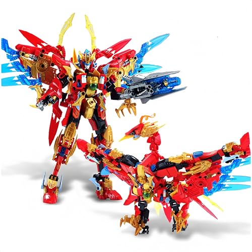 VizBrou 2-in-1 Feuer Phönix Mecha Bausteine Bausatz, 531 Teile Roboter Klemmbausteine Set zum Bauen und Sammeln, Modell Spielzeug für Jungen ab 6 Jahren & Erwachsene, Deko Geschenkidee VizBrou 2-in-1 Feuer Phönix Mecha Bausteine Bausatz, 531 Teile Roboter Klemmbausteine Set zum Bauen und Sammeln, Modell Spielzeug für Jungen ab 6 Jahren & Erwachsene, Deko Geschenkidee von VizBrou