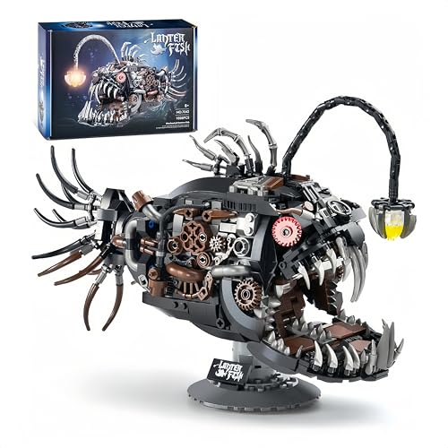 VizBrou Mechanisch Laterne Fisch Bausteine Bausatz für Erwachsene, Mechanische Ozean Tier Klemmbausteine, STEM Sammlung Modell Spielzeug Haus Dekoration Geschenk für Erwachsene, Jungen, 1038 Teile VizBrou Mechanisch Laterne Fisch Bausteine Bausatz für Erwachsene, Mechanische Ozean Tier Klemmbausteine, STEM Sammlung Modell Spielzeug Haus Dekoration Geschenk für Erwachsene, Jungen, 1038 Teile von VizBrou