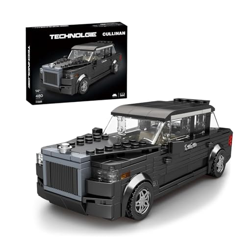 VizBrou Rennwagen Speed Champion Bausteine Set, Rolls-Roycce Cullinan Sportwagen Klemmbausteine Modell Kit, 480 Teile Kompatibel mit LG Superauto Bausatz Spielzeug Geschenk für Erwachsene Kinder von VizBrou