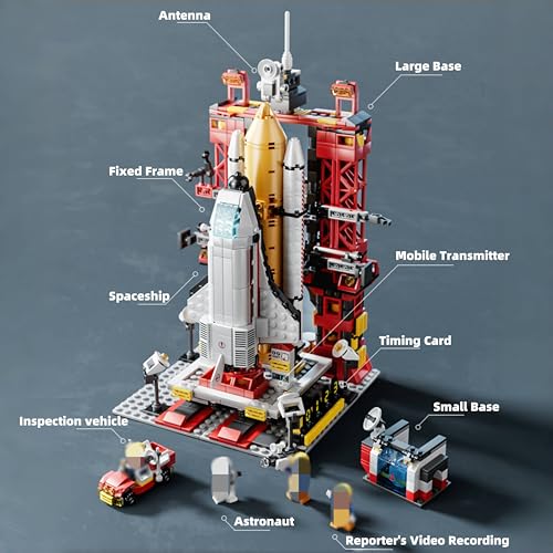 VizBrou Space Shuttle Bausteine Bausatz, 1083 Teile STEM Bildungs Weltraumrakete Modell Bausatz mit Rakete & Startplattform Klemmbausteine für Kinder & Erwachsene ab 6 Jahren VizBrou Space Shuttle Bausteine Bausatz, 1083 Teile STEM Bildungs Weltraumrakete Modell Bausatz mit Rakete & Startplattform Klemmbausteine für Kinder & Erwachsene ab 6 Jahren von VizBrou
