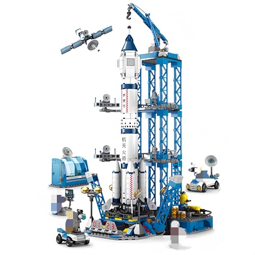 VizBrou Space Shuttle Bausteine Bausatz, 1093 Teile STEM Bildungs-Weltraumrakete Konstruktions Spielzeug mit Rakete & Startrampe Klemmbausteine für Jungen, Mädchen & Erwachsene ab 6 Jahren VizBrou Space Shuttle Bausteine Bausatz, 1093 Teile STEM Bildungs-Weltraumrakete Konstruktions Spielzeug mit Rakete & Startrampe Klemmbausteine für Jungen, Mädchen & Erwachsene ab 6 Jahren von VizBrou