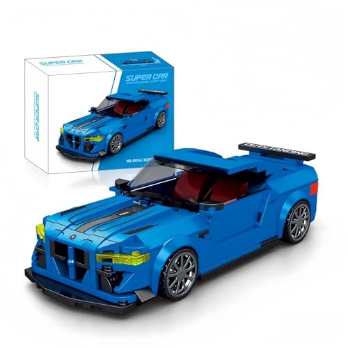 VizBrou Super Sportwagen Bausteine Set, BMWW M41 Rennwagen Klemmbausteine Modell Bausatz, 358 Teile Speed and Champion Super Sportwagen, Kompatibel Modell Spielzeug Geschenk für Erwachsene Kinder von VizBrou