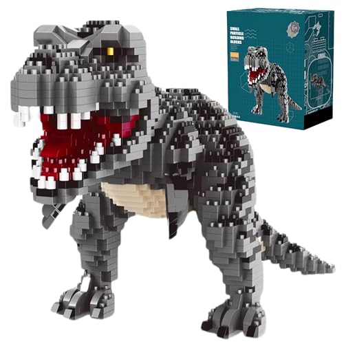 VizBrou T-Rex Dinosaurier Bausteine Bausatz, 1530 Teile Mikrobausteine Tyrannosaurus Rex Jurassic Dino Modell Spielzeug, Pädagogisches STEM-Geschenk für Jungen und Erwachsene ab 6 Jahren VizBrou T-Rex Dinosaurier Bausteine Bausatz, 1530 Teile Mikrobausteine Tyrannosaurus Rex Jurassic Dino Modell Spielzeug, Pädagogisches STEM-Geschenk für Jungen und Erwachsene ab 6 Jahren von VizBrou