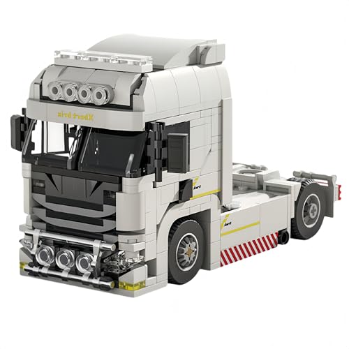 VizBrou Technischer Amerikanischer LKW Bausteine Bausatz, 420 Teile Fahrzeug Konstruktions Spielzeug, DIY LKW Modell Set, Sammlerfahrzeug Geschenk für Kinder & Erwachsene ab 6+, 66032 VizBrou Technischer Amerikanischer LKW Bausteine Bausatz, 420 Teile Fahrzeug Konstruktions Spielzeug, DIY LKW Modell Set, Sammlerfahrzeug Geschenk für Kinder & Erwachsene ab 6+, 66032 von VizBrou