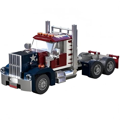 VizBrou Technischer Europäischer LKW Bausteine Bausatz, 268 Teile Fahrzeug Konstruktions Modell Spielzeug, DIY LKW Sammlerfahrzeug Geschenk für Kinder & Erwachsene ab 6+, 66026 VizBrou Technischer Europäischer LKW Bausteine Bausatz, 268 Teile Fahrzeug Konstruktions Modell Spielzeug, DIY LKW Sammlerfahrzeug Geschenk für Kinder & Erwachsene ab 6+, 66026 von VizBrou