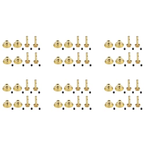 Vklopdsh 48 Stück Messing Vorder- und Achs Getriebe Antrieb Wellen Getriebe Upgrade Zubehör für C14 C24 B24 B36 MN D90 D99 MN99S Teile von Vklopdsh