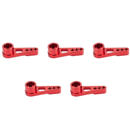 Vklopdsh 5 Stück 25T Servo Arm Horn für A949 A959-B A969 A979 K929 RC Auto Teile, Rot von Vklopdsh