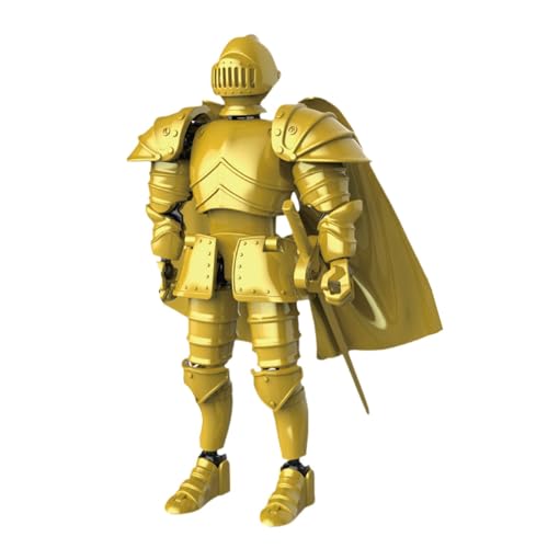 Vllold Bewegliche -Figuren | Knight Collection beweglicher Ganzkörper-3D-Druck, exquisite mittelalterliche Statue, Schreibtischdekoration, Sammelfigur für Familien, Liebhaber von Vllold