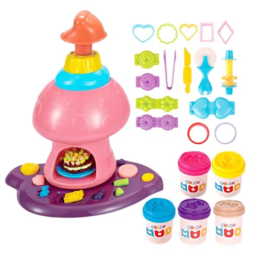 Vllold Tonteig-Spielset für Kinder, Farbteigspielzeug | Modelliermasse-Teigwerkzeuge | Nudelmaschine für die Küche, Spielzeug als Chefkoch für fantasievolles Spielen, farbenfrohe Teigspielzeuge im von Vllold