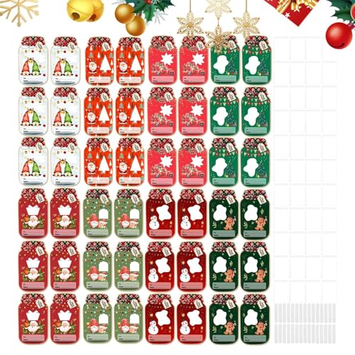 Vllold Weihnachtskarten-Set, bunte Weihnachtsgeschenke, Weihnachtskarten-Set, einzigartige Weihnachtskarten, Süßigkeitenaustauschkarten, Party-Leckerli-Tüten, Karten für Zuhause, Schule von Vllold